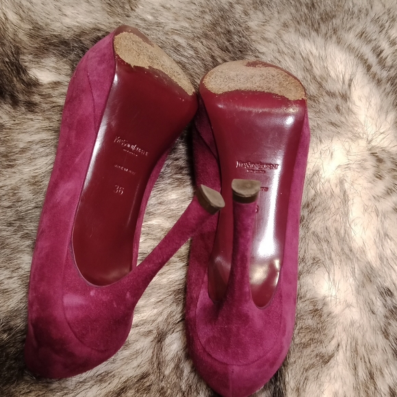 Yves Saint Laurent suede heels - Picture 5 of 16